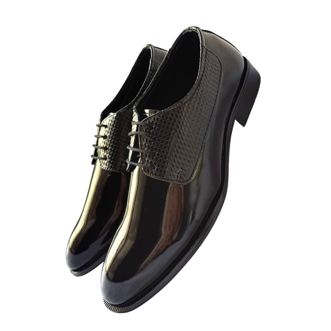 Derby Lace-up Formal Shoes for Men-Black