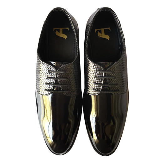 Derby Lace-up Formal Shoes for Men-Black