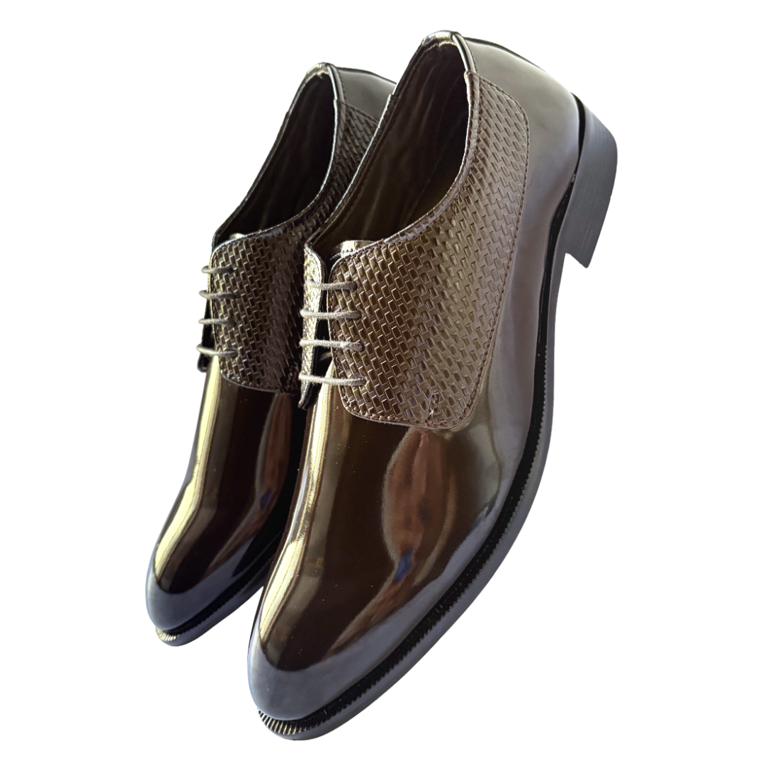 Derby Lace-up Formal Shoes for Men-Brown