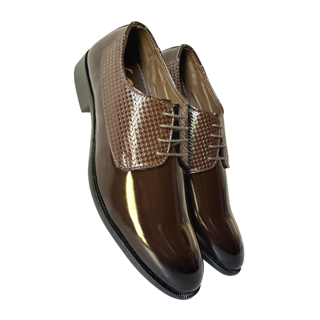 Derby Lace-up Formal Shoes for Men-Brown