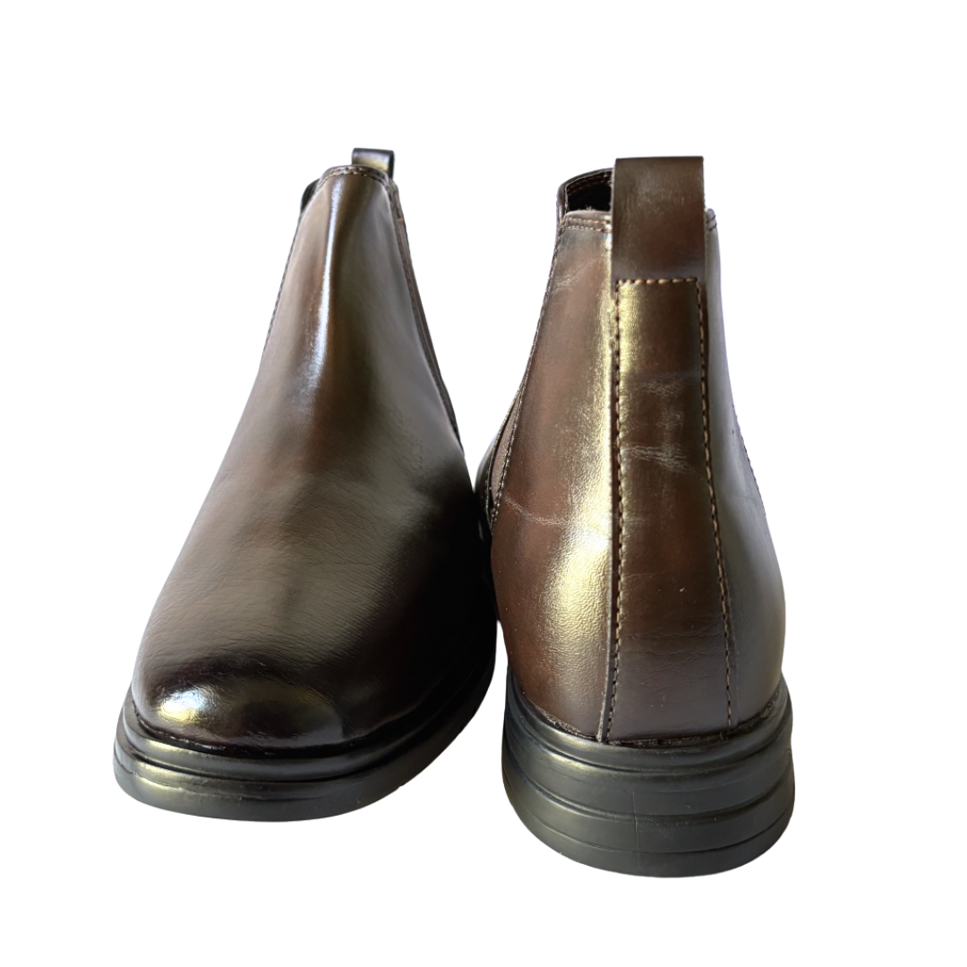 Classic Chelsea Boots for Men-Brown