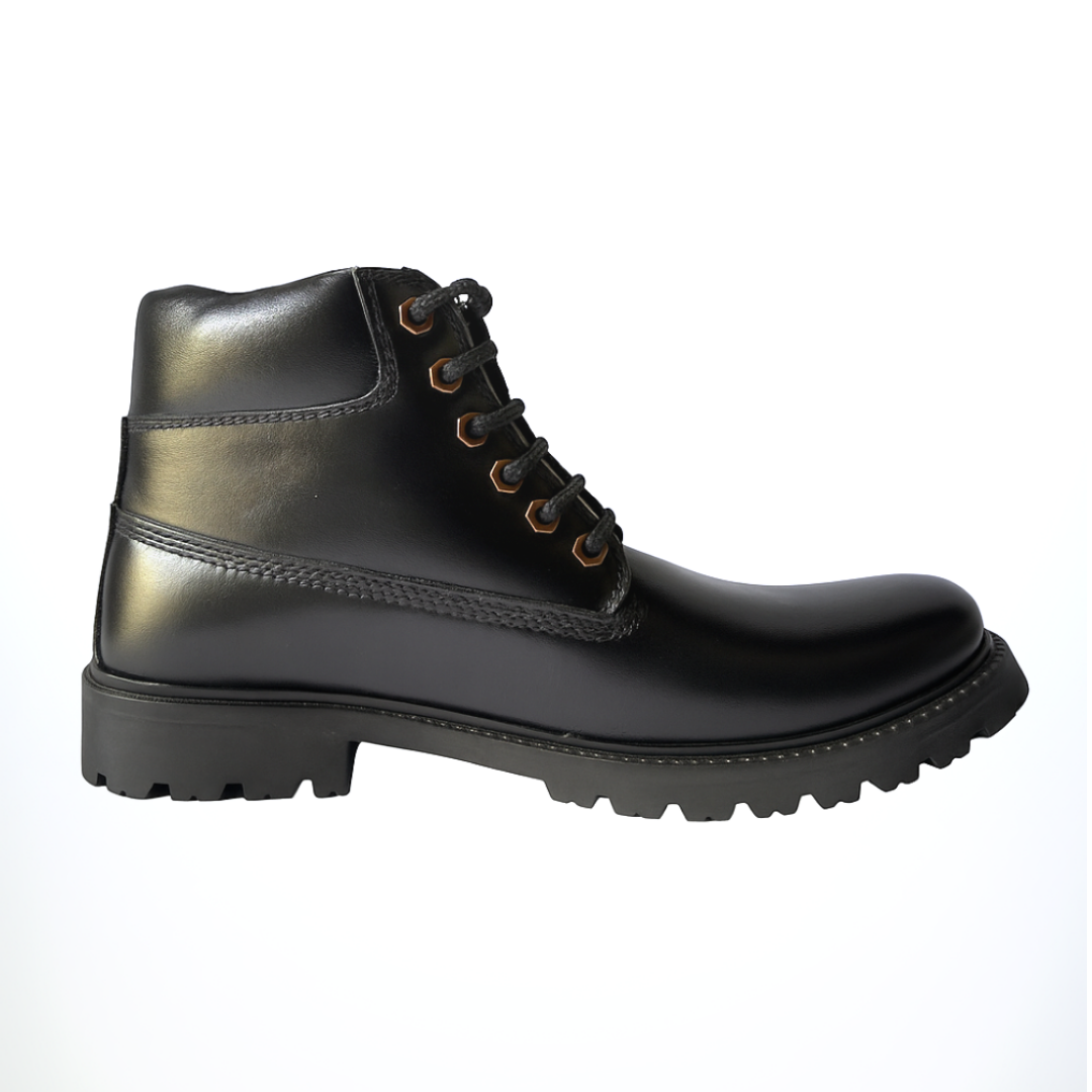 Chelsea Lace-Up Boots for Men-Black