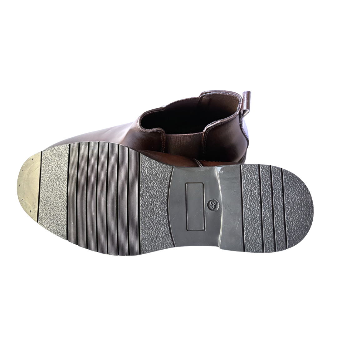 Classic Chelsea Boots for Men-Brown