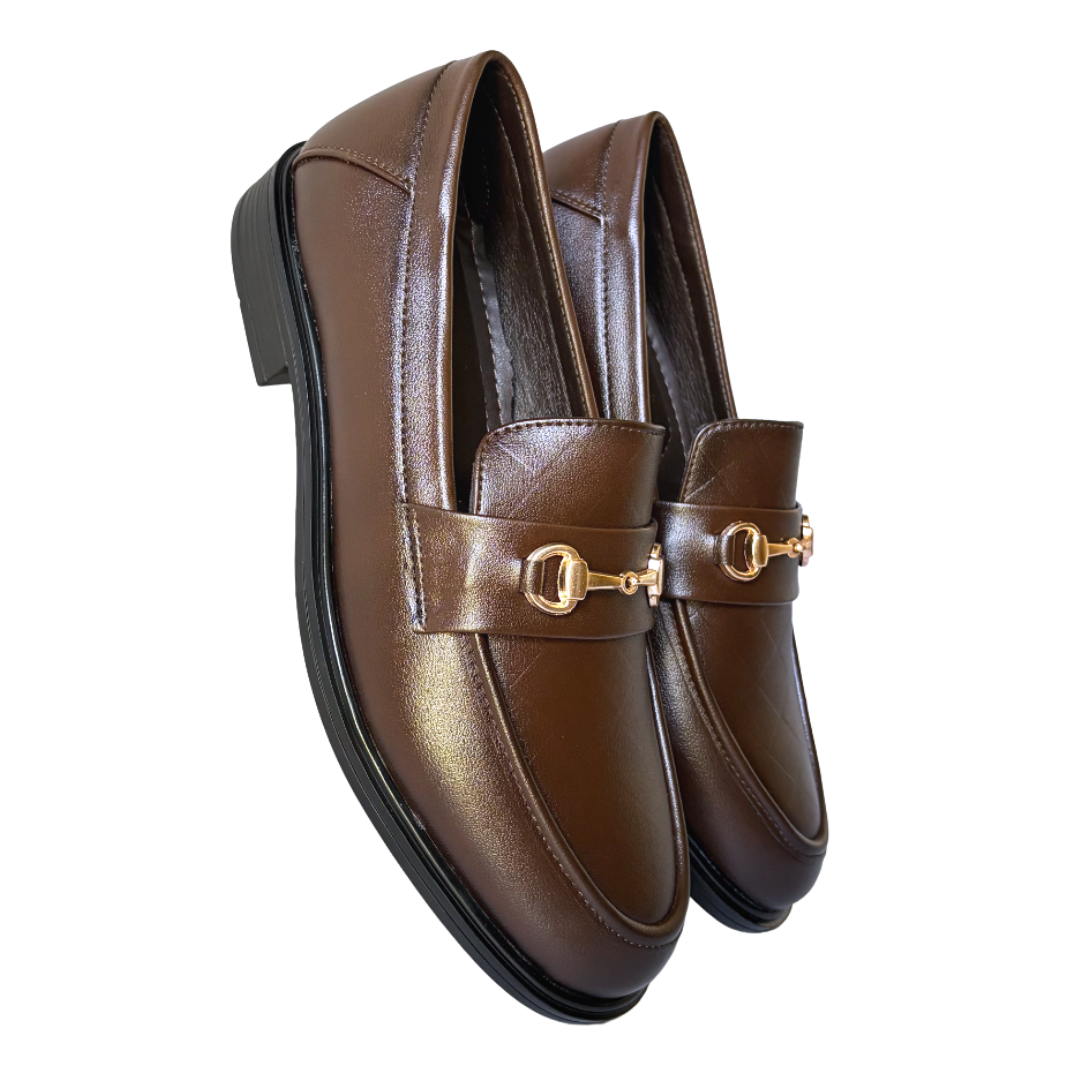 Premium Formal Slip-on Loafers for Men-Brown