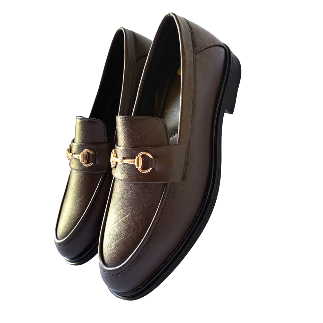 Premium Formal Slip-on Loafers for Men-Brown