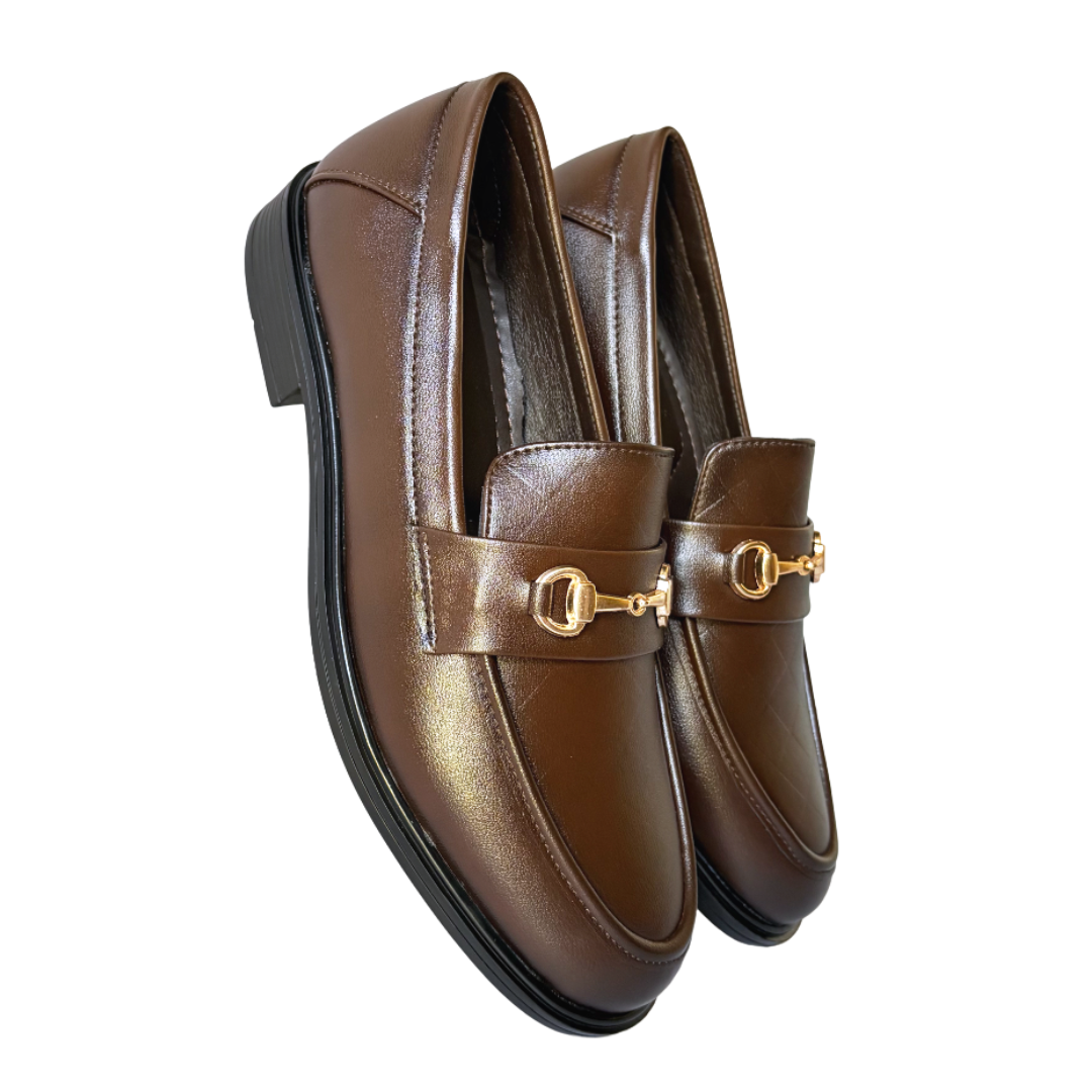 Premium Formal Slip-on Loafers for Men-Brown