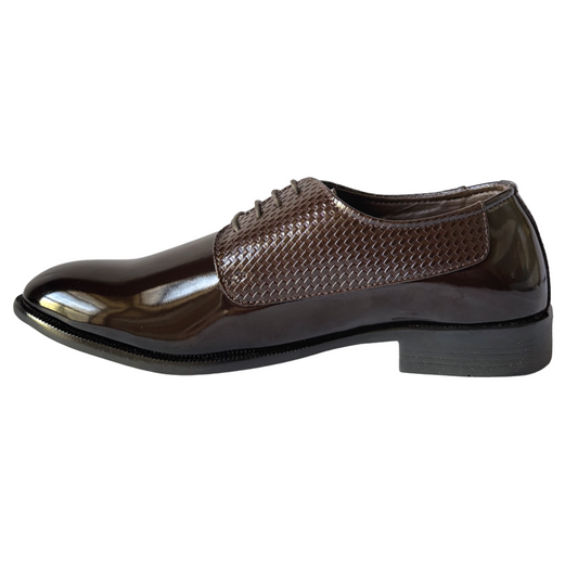 Derby Lace-up Formal Shoes for Men-Brown