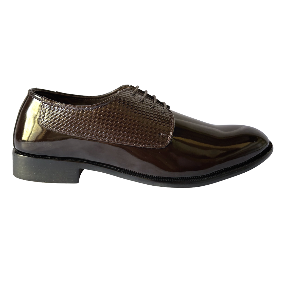 Derby Lace-up Formal Shoes for Men-Brown