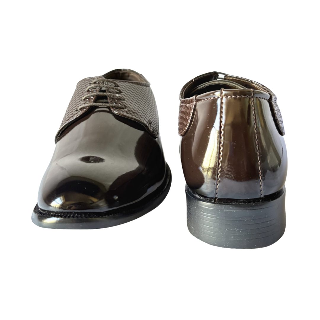 Derby Lace-up Formal Shoes for Men-Brown