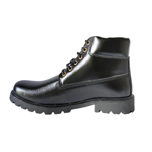 Chelsea Lace-Up Boots for Men-Black