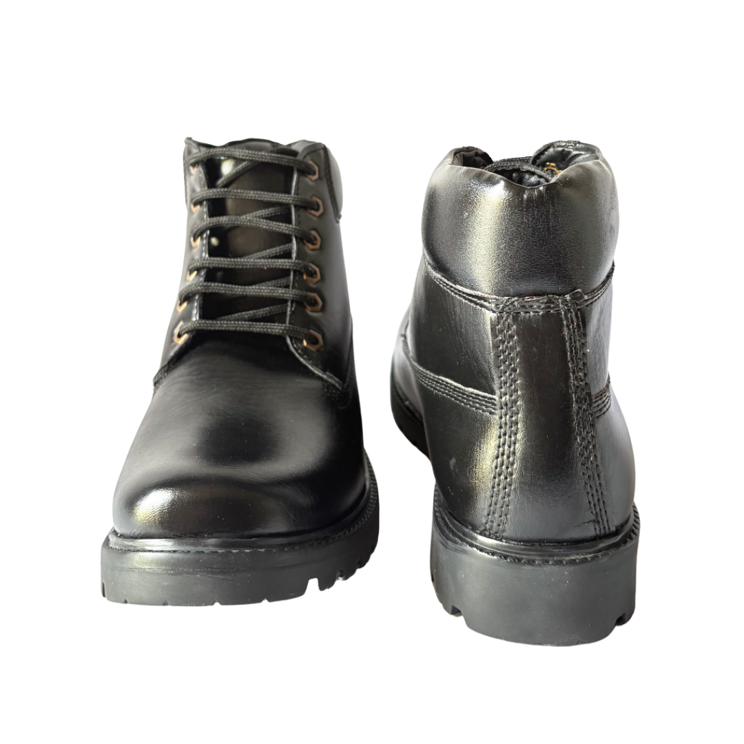 Chelsea Lace-Up Boots for Men-Black