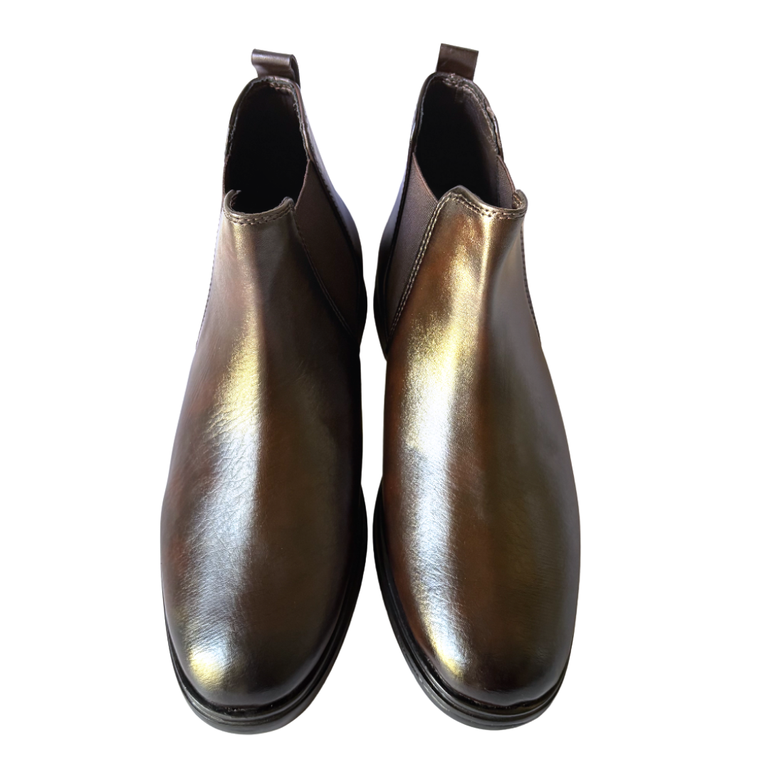 Classic Chelsea Boots for Men-Brown