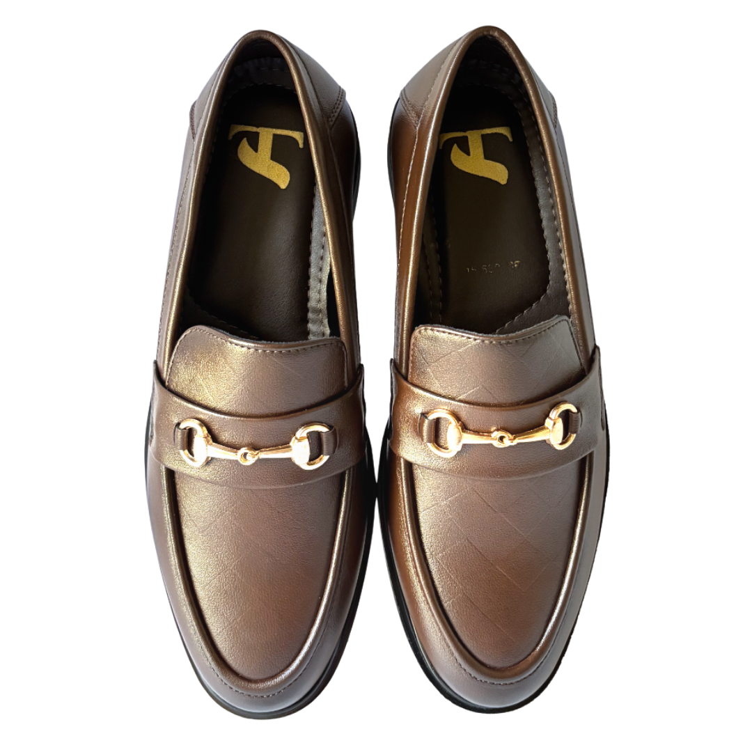 Premium Formal Slip-on Loafers for Men-Brown